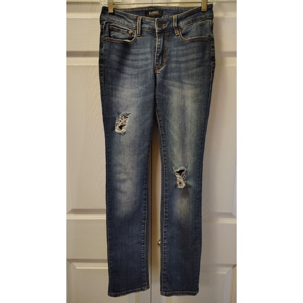 Buffalo‎ David Bitton Distressed Blue Denim Skinny Jeans